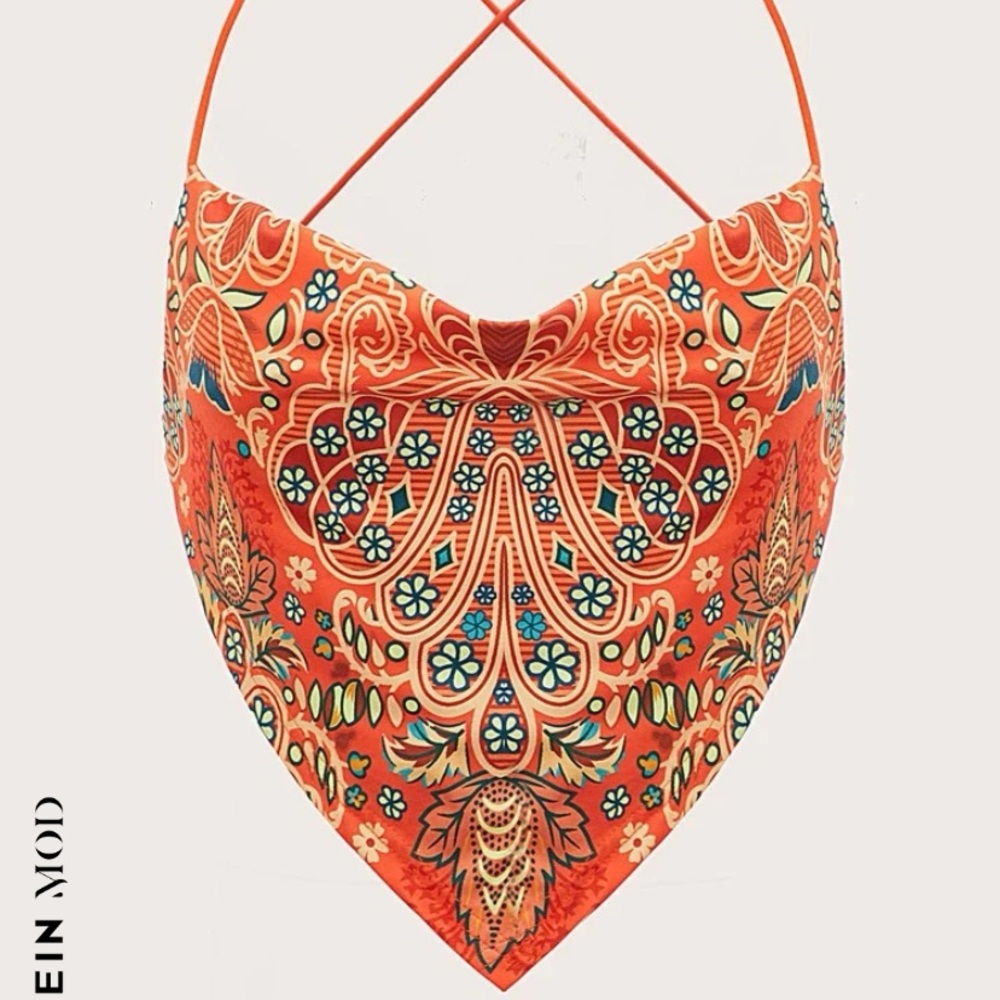 Shein bandana halter top